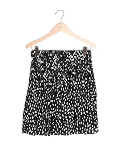 Bash Abstract-print High-waisted Skirt In Black