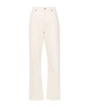 Bash Belt Casual Pants In White
