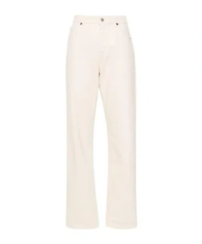 Bash Belt Casual Pants In White