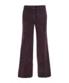 Bash Belt Loop Casual Pants In Purple