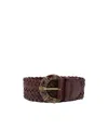 Bash Buckle Belt In Brown