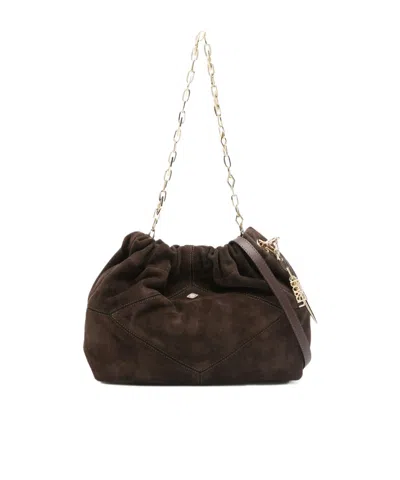 Bash Chain Shoulder Bag In Brown