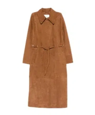 Bash Collared Coat In Brown
