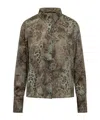Bash Cornelia Printed Shirt In Green