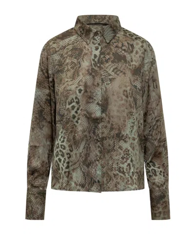 Bash Cornelia Printed Shirt In Green