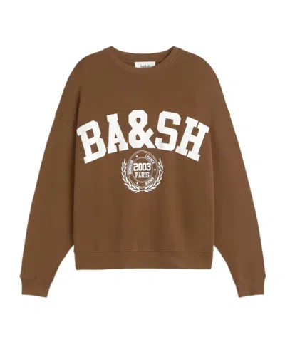 Bash Crewneck Graphic Sweatshirt In Brown