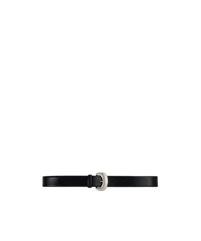 Bash Curved Buckle Belt In Black