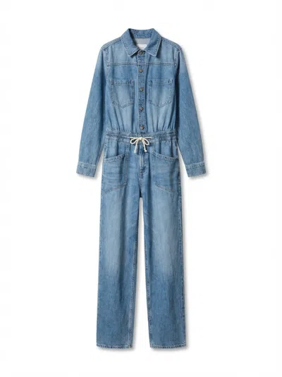 Bash Mirella Belted Jumpsuit In Blue