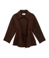 Bash Drawstring-waist Parka In Brown