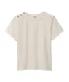 Bash Elmer Embellished Shoulder T-shirt In White