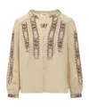 Bash Embroidered Button Shirt In Neutral