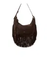 Bash Handbag With Adjustable Shoulder Strap In Dark Brown