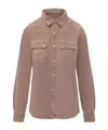 Bash Jada Western Shirt Top In Blue
