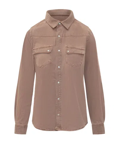 Bash Jada Western Shirt Top In Blue