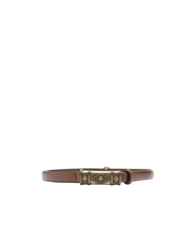 Bash Logo Buckle Belt In Brown