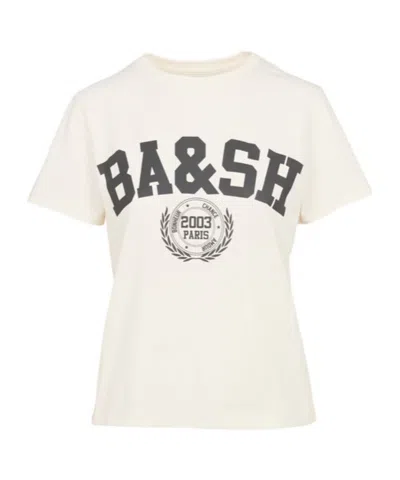Bash Logo Crew Neck T-shirt In White