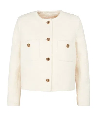 Bash Long-sleeved Casual Jacket In White