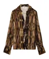 Bash Long-sleeved Printed Shirt In Brown