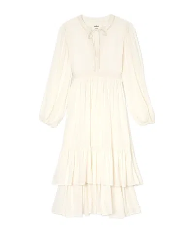 Bash Neckline Lace Dress In White