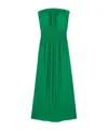 Bash Off-the-shoulder Dress In Green