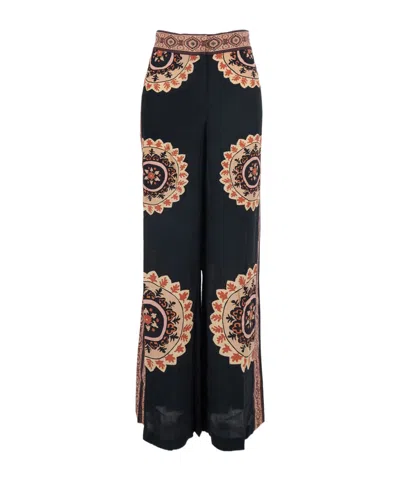 Bash Printed Casual Pants In Black