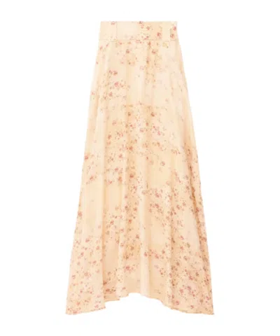 Bash Printed Half-length Skirt In Pink