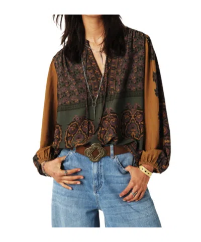 Bash Printed Long-sleeved Blouse In Multi