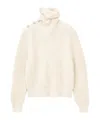 Bash Roumane Button Sweater In White