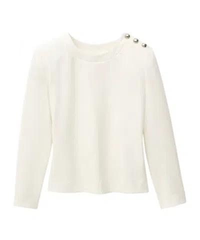 Bash Round-neck T-shirt In White