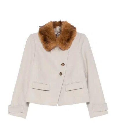 BASH TERRY BUTTON-FASTENING COAT