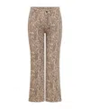 Bash Printed Denim Pants In Neutral