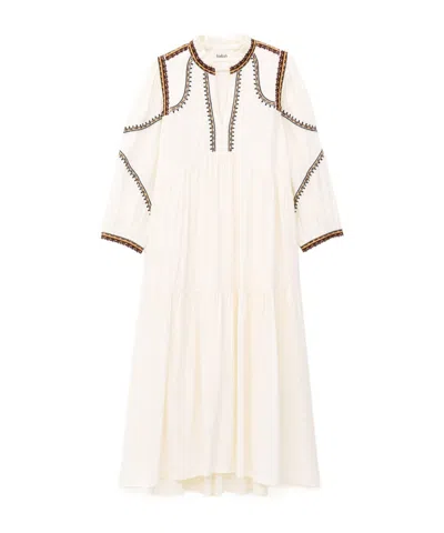Bash Tunia Long Dress In White