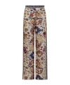 Bash Vlyde Patterned Wide Leg Pants In Brown