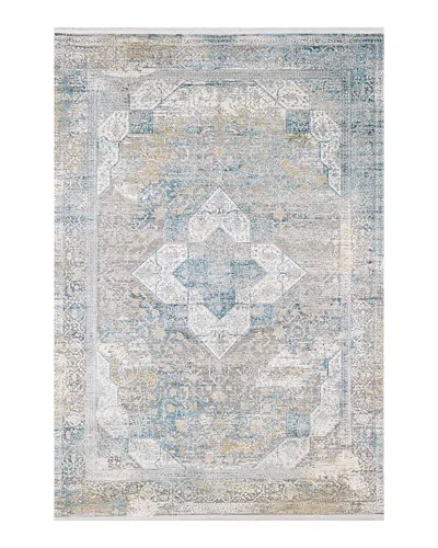 Bashian Allure Alr142 Area Rug, 4' X 6' In Gray/blue