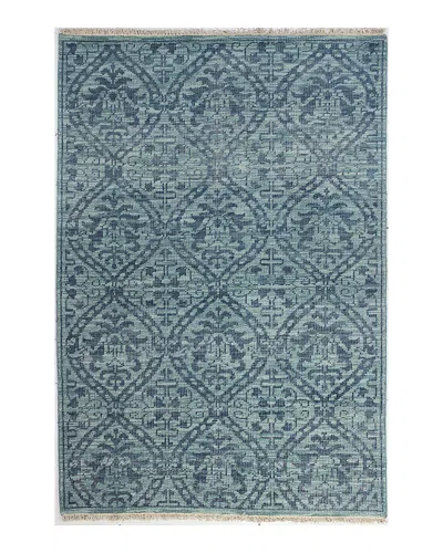 Bashian Artifact Ar107 Area Rug, 7'6 X 9'6 In Teal
