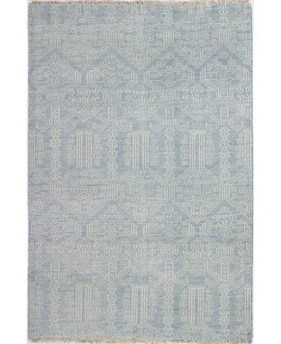 Bashian Artifact Ar108 Area Rug, 7'6 X 9'6 In Light Blue