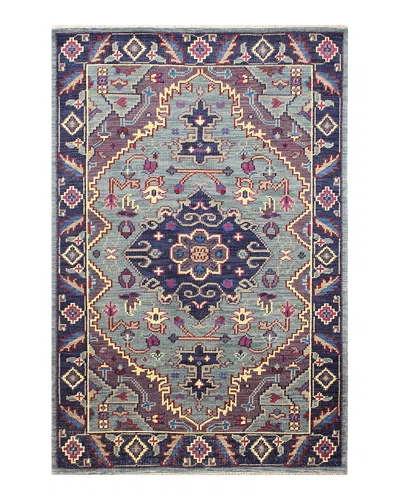 Bashian Artifact Ar109 Area Rug, 5' X 7'6 In Teal