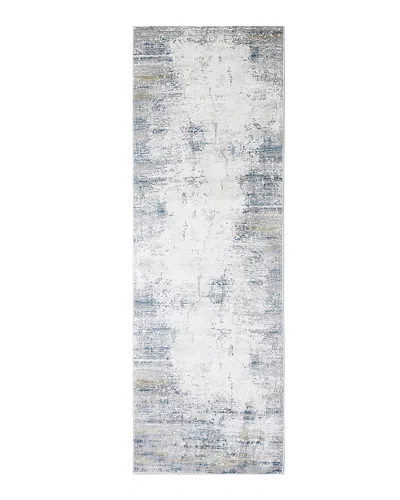 Bashian Capri Cp-a Runner Area Rug, 2'6 X 8' In Ivory/blue
