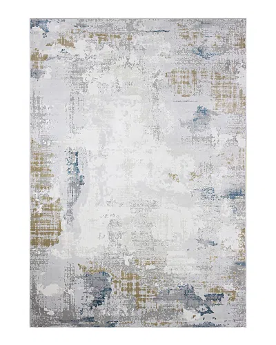 Bashian Capri Cp-b Area Rug, 7'9 X 9'9 In Ivory/blue