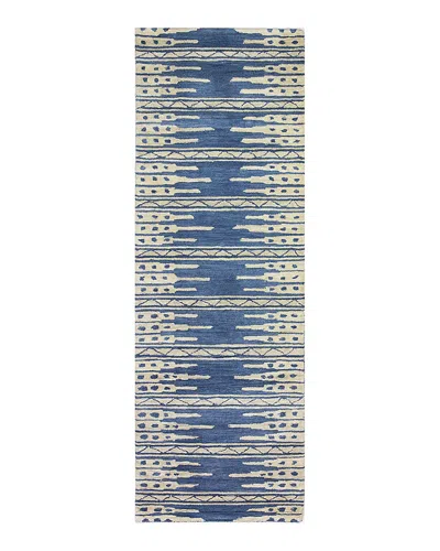 Bashian Chelsea S185-st281 Runner Area Rug, 2'6 X 8' In Azure