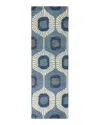 Bashian Chelsea St103 Runner Rug, 2'6 X 8' In Light Blue