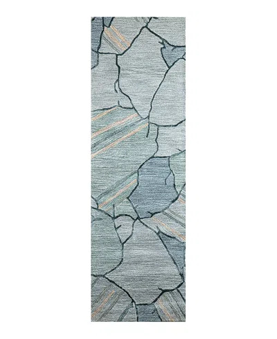 Bashian Larchmont Lr391 Runner Area Rug, 2'6 X 8' In Teal