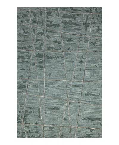 Bashian Larchmont Lr392 Area Rug, 5'6 X 8'6 In Aqua