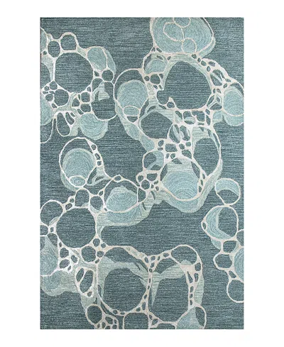 Bashian Larchmont Lr393 Area Rug, 5'6 X 8'6 In Teal