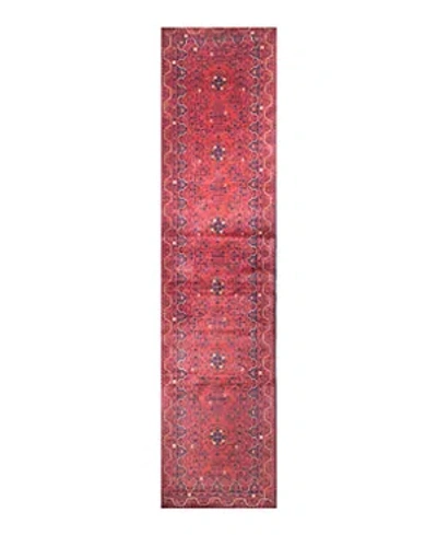 Bashian One Of A Kind Fine Beshir Runner Area Rug, 3' X 12'5 In Red