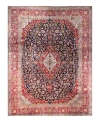 Bashian One Of A Kind Kashan Area Rug, 10' X 13' In Dark Blue