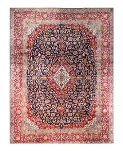 Bashian One Of A Kind Kashan Area Rug, 10' X 13' In Dark Blue