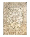 Bashian One Of A Kind Kashan Area Rug, 9'10 X 13'3 In Ivory
