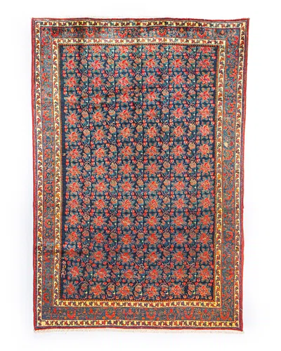 Bashian One Of A Kind Persian Afshar Area Rug, 6' X 9' In Dark/blue