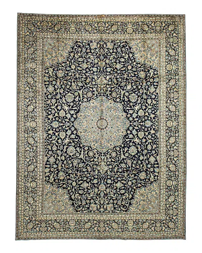 Bashian One Of A Kind Persian Kerman Area Rug, 9'10 X 13'1 In Dark/blue